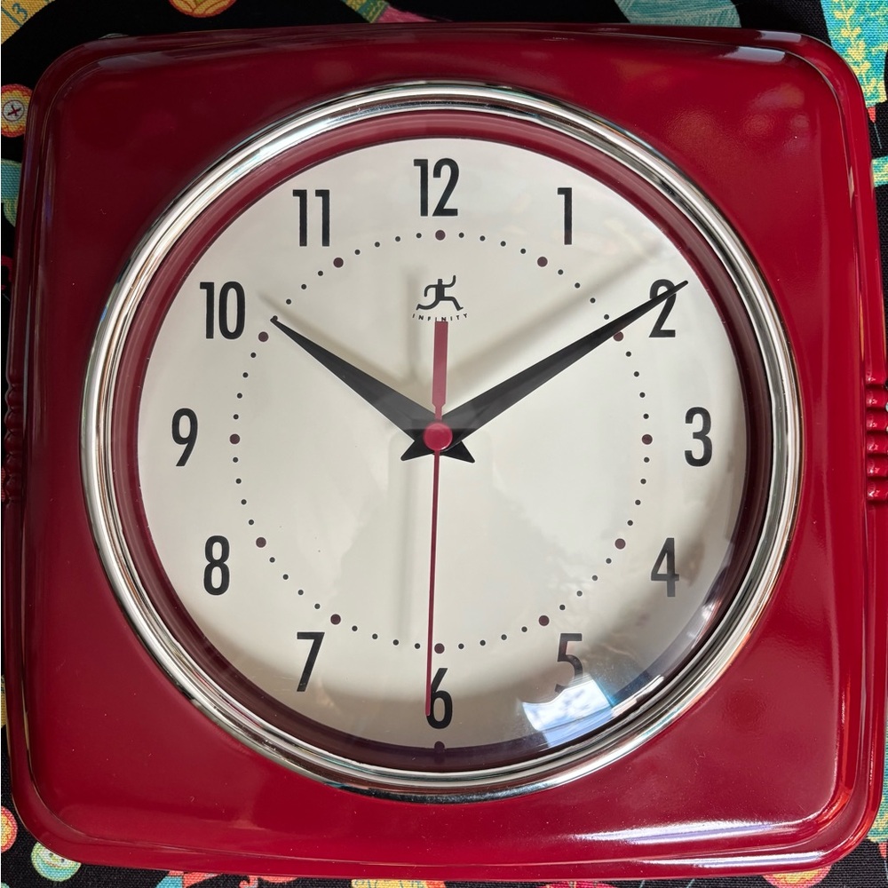 Red Wall Clock